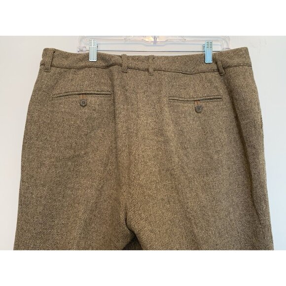 Eddie Bauer Blakely Fit Tweed Wool Blend Straight Leg High Rise Trousers SZ 16 - Picture 5 of 12